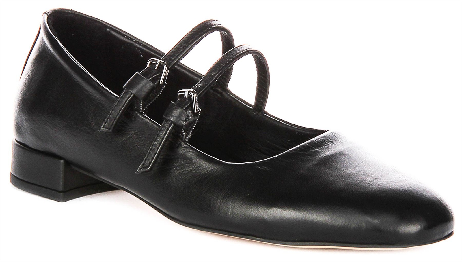 Justinreess England Kalie Pump Style Ballet Womens Mary Jane Black US 5 - 11