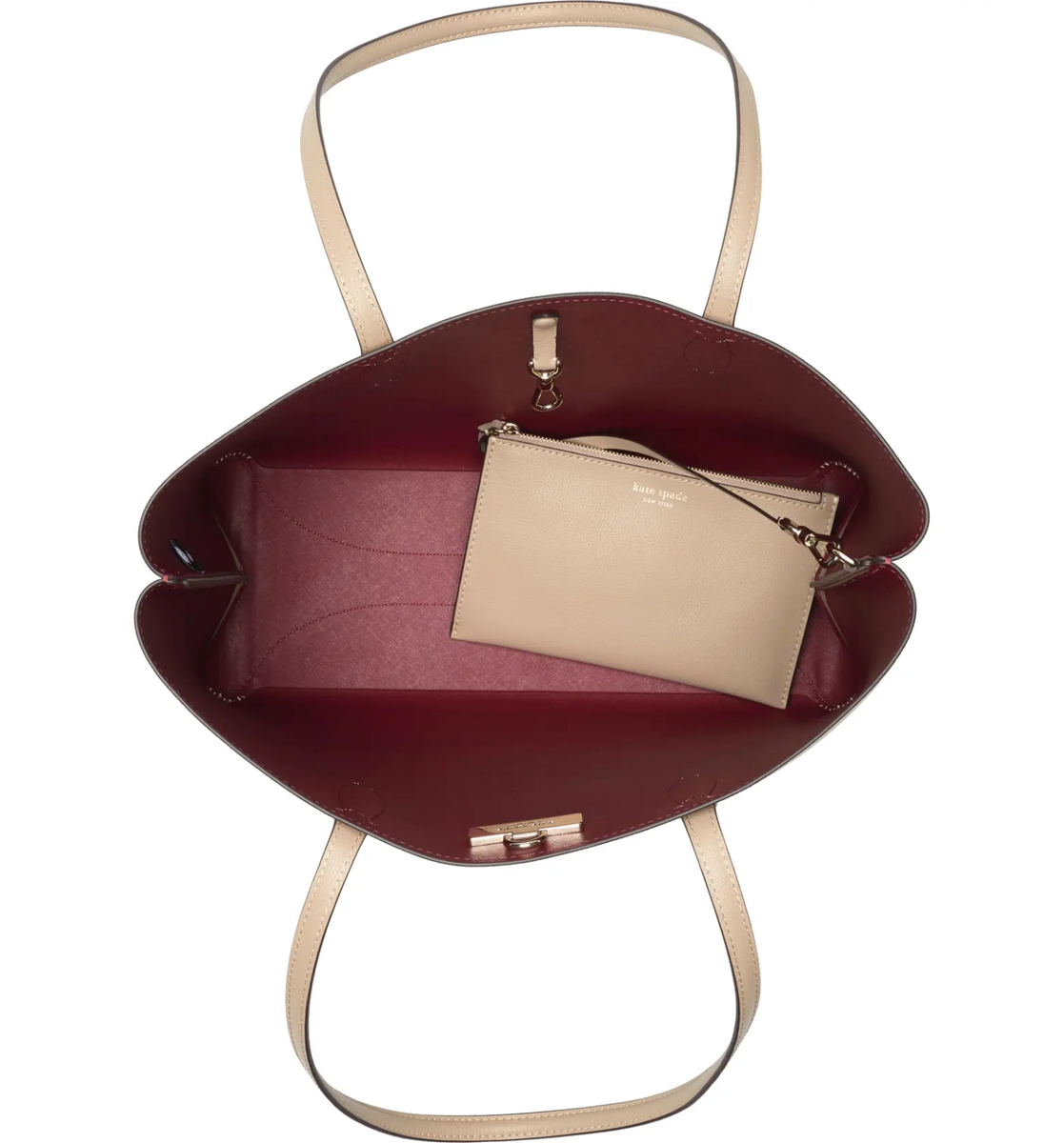 Kate Spade all day large Leather tote w/ Pouch ~NWT~ TIMELESS