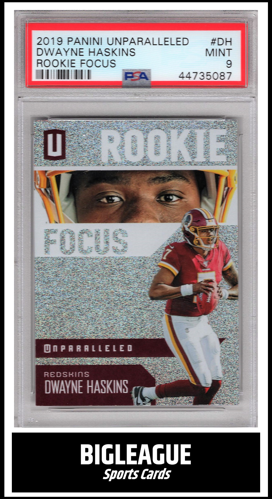 Dwayne Haskins Panini Unparalleled Rookie Focus #RFDH Base