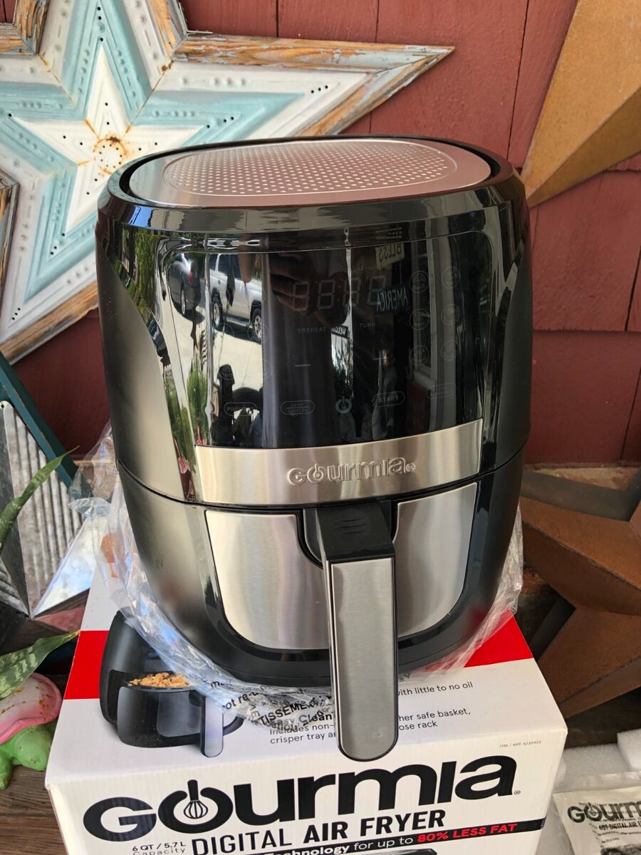Gourmia GAF698 6 Qt Low Fat Digital Air Fryer Black Gourmia GAF698 6 Qt Low Fat Digital Air Fryer Black