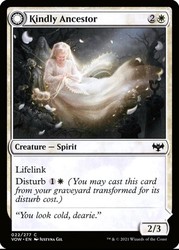 Kindly Ancestor // Ancestor's Embrace #22 (Common) Innistrad: Crimson Vow