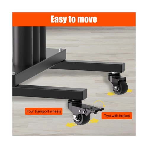 TRUSOON Movable Weight Plate Rack, Heavy Duty Olympic Plate Rack for 1 or 2-I... - Picture 4 of 6