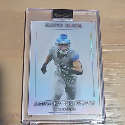 Wild Card 2020 Matte Metal Amon-Ra St. Brown Detroit Lions #MMWCb1-AS 3/10