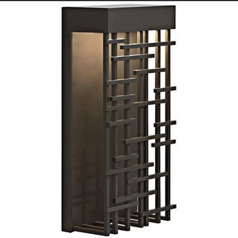 Set of 2 LBL Lighting Outdoor Wall Sconces – Bronze Finish, Salvaged LW641BZ LED - Image 2 of 4