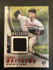 2025 Topps #MLM2-ZM Zebby Matthews Major League Material Relics (Series Two)