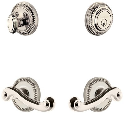 Grandeur NEWNEW_SP_ESET_234_LH Newport Solid Brass Left Handed - Nickel