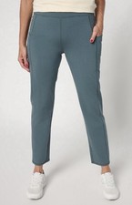 Denim  Co. Active Duo Stretch Straight Ankle Pant Size MP Dark Slate A690972