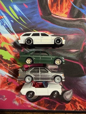 Hot Wheels Boulevard Mercedes-Benz AMG E-36 Estate, 190 E 2.5-16,  63 Lot Of 4