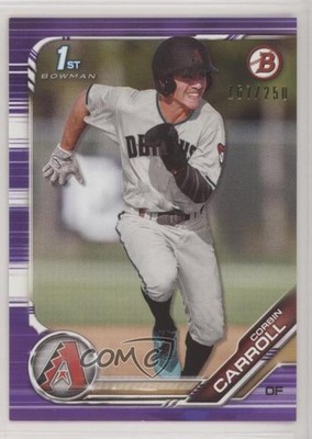 2019 Bowman Draft Purple 167/250 Corbin Carroll #BD-125 01nw