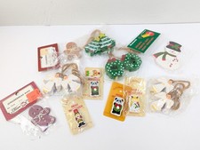 Vintage Wood Christmas Craft Lot Woolworth Etc