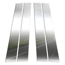 Pillar Post Covers For 2008-2013 Nissan Rogue Stainless Steel 4pc
