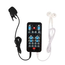 Voice Costume, Black Voice Changer with 8 Sound Effects for Mobile Phone