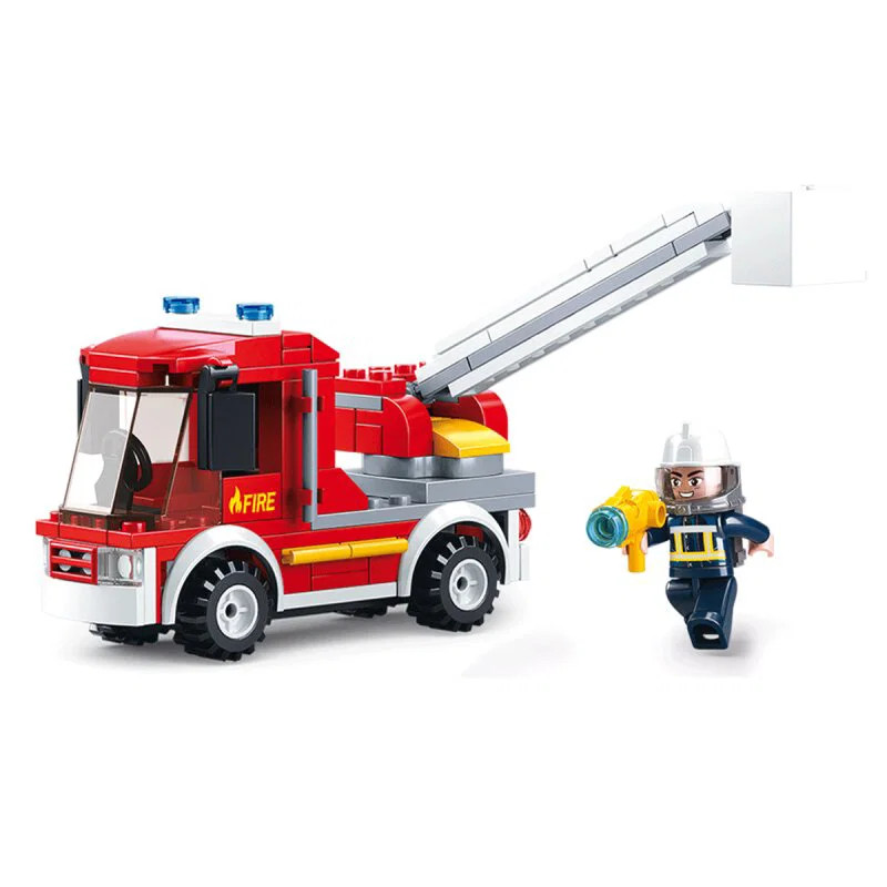 Sluban 0632 - Fire Brigade Small Turntable Ladder - New