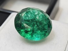 Emerald 8-10 Ct Round Cut Green Colombian EGL CERTIFIED Loose Gemstone