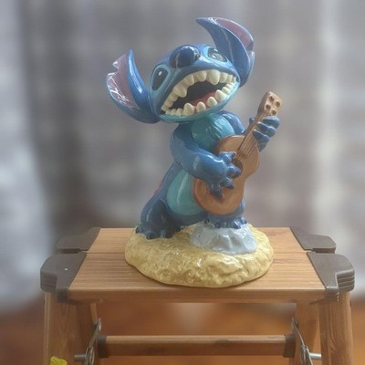 Disney Stitch Ceramic Piggy Bank Ukulele 4e