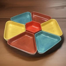 Culinary Arts Seven Piece Serving Set 4.5 “ Center Bowl With Six 5.25 X 7” Outer