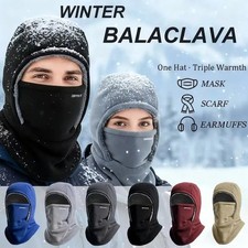 Winter Pullover Hat Windproof Full Face Mask Balaclava Hood Warm Thermal Beanie
