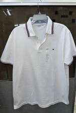 Tommy Hilfiger Men's 100 Cotton Short Sleeve White Polo Shirt Large