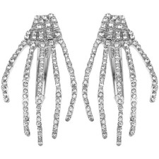 2Pcs Rhinestone Skull Ghost Claw Hair Clips Halloween Skeleton Hand Bone Hair...