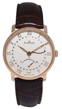 Blancpain Villeret Ultra Slim Rose Gold Retrograde Watch +Card 6653Q-3642-55B 2
