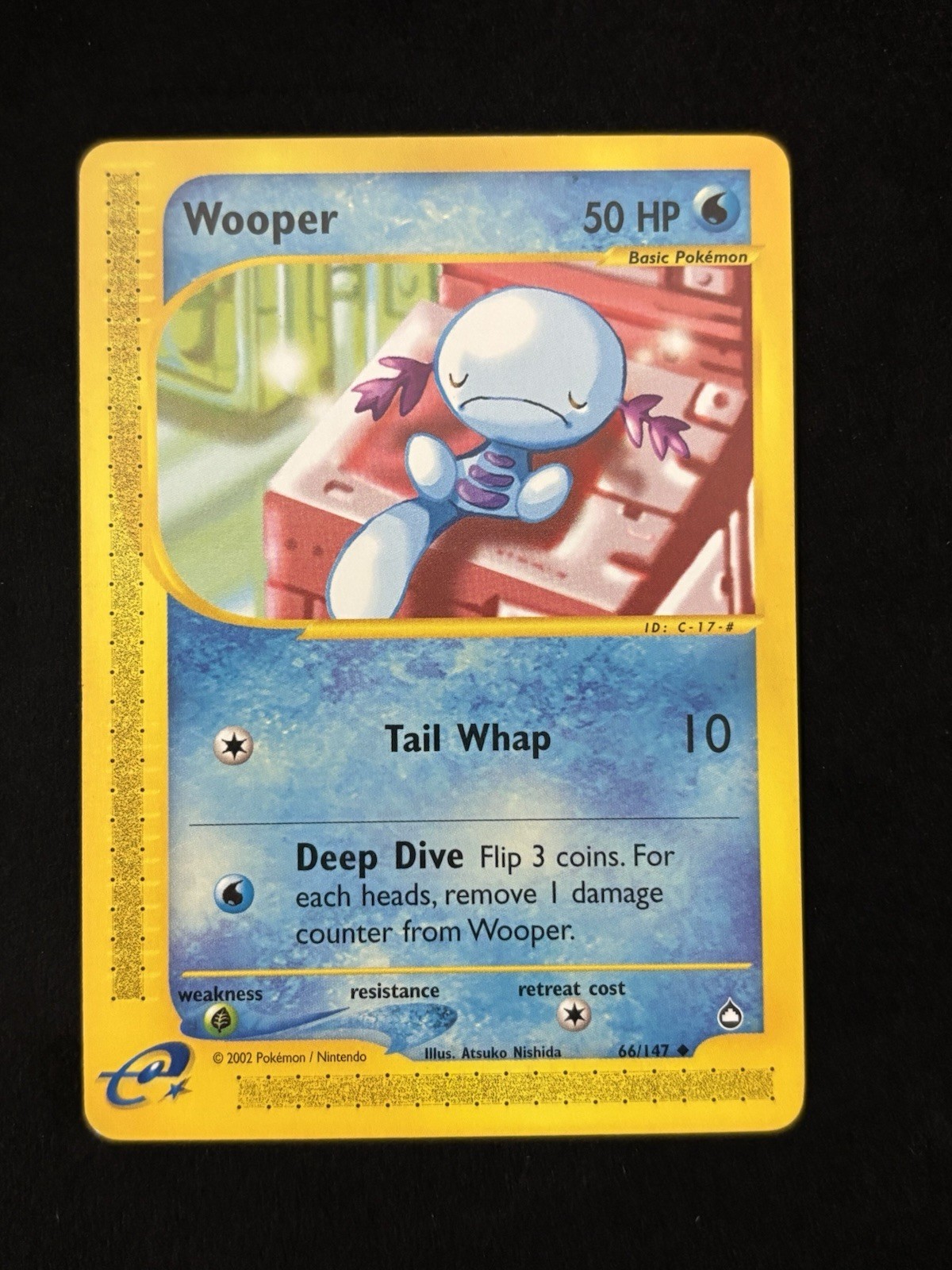 Wooper 066/147 Aquapolis Regular Pokémon TCG - NM