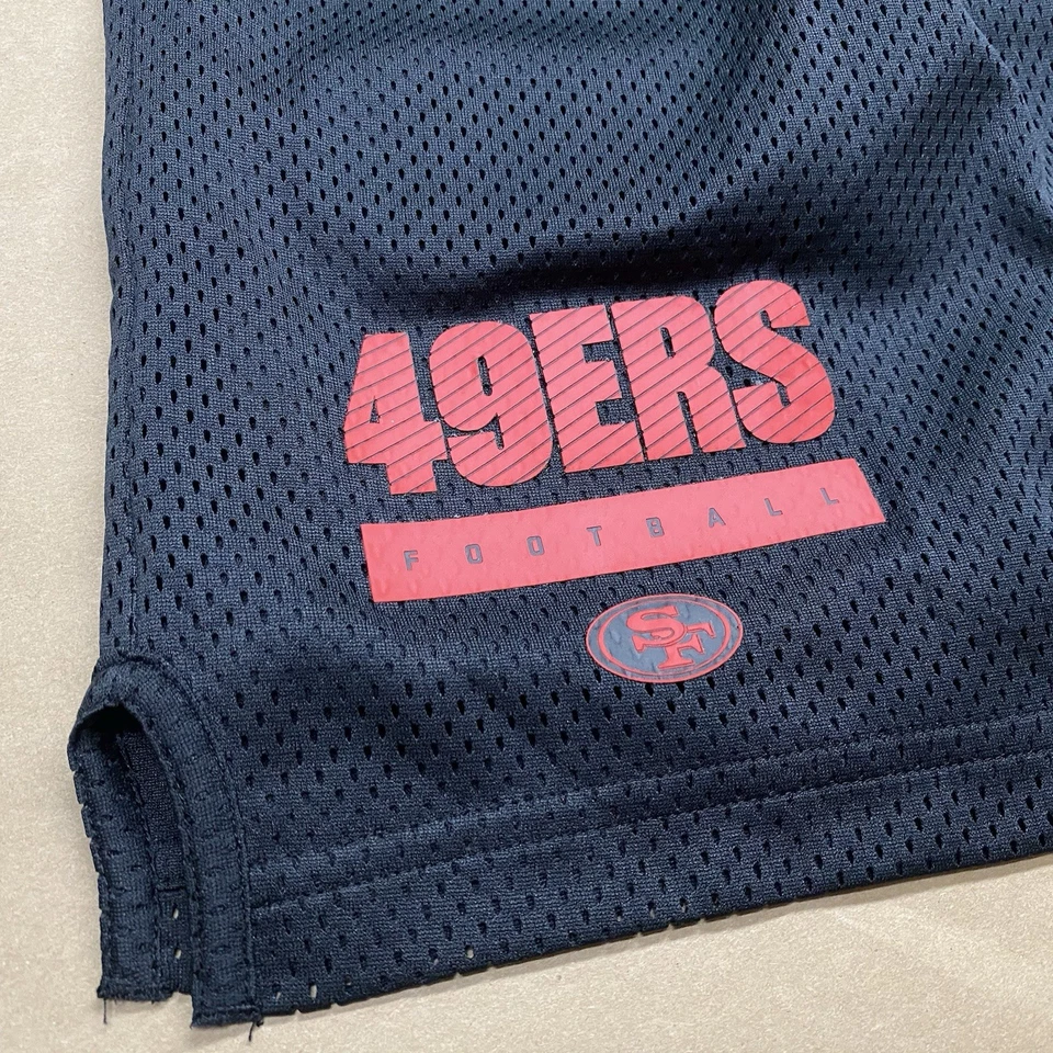Nike XXL 2XL San Francisco 49ers On Field Dri-Fit Practice Shorts Black Red Men - Image 2 of 4