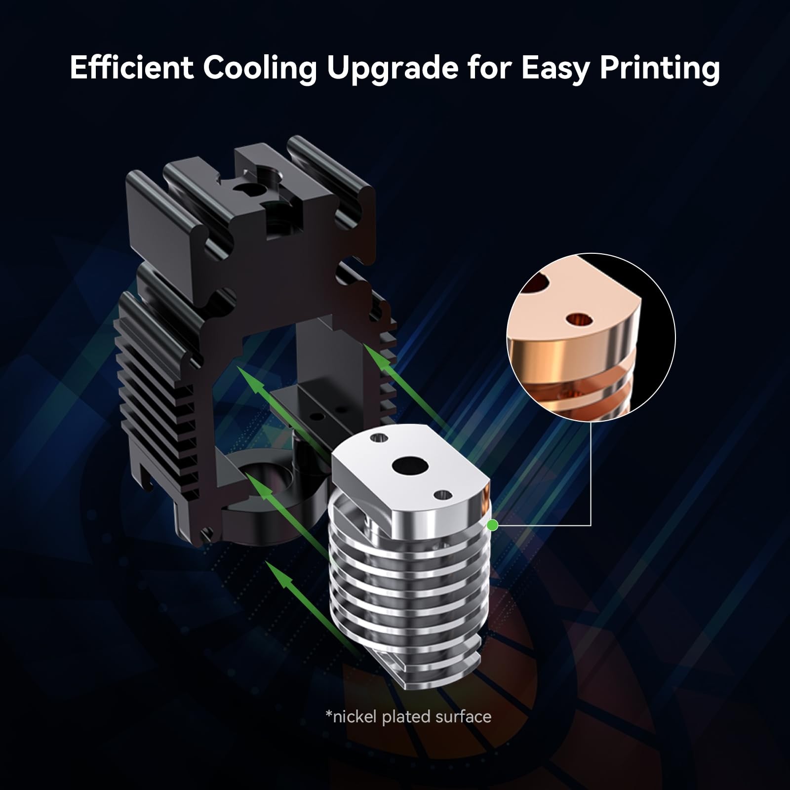 Ceramic Heating Block for Ender-3 V3 SE/KE Quick-Swap Nozzle 300C Max