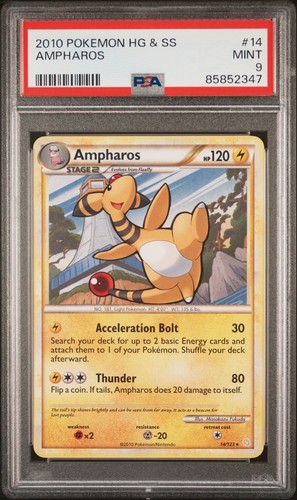 Ampharos graded PSA 9 for sale on eBay