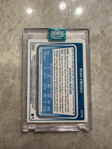 2024 Topps Archives Signature Series Certified Autograph Ryan Pressly /24 SP MLB - Picture 4 of 4