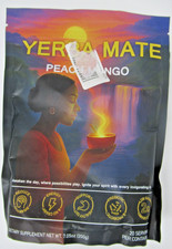 Yerba Mate Instant Tea Powder - Peach Mango Flavor - 30 Servings