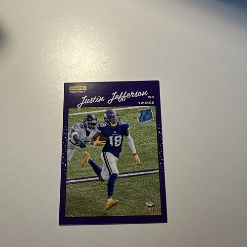 2020 Panini Instant NFL 1990 Rated Rookie /2044 Justin Jefferson #RR9 RC - Picture 1 of 2