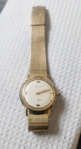 Orologio uomo Croton cassa sottile oro tono oro - Foto 2 di 8
