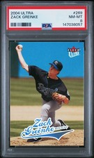 ZACK GREINKE 2004 Ultra #269 PSA 8