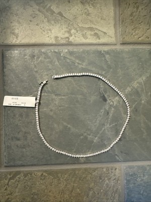 Costume jewelry Diamond Necklace. Not real Silver or Diamonds