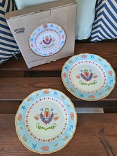 Piatti Bitossi Frutta Diametro 23,5 cm.  Azzurri  Lavabili in lavastoviglie