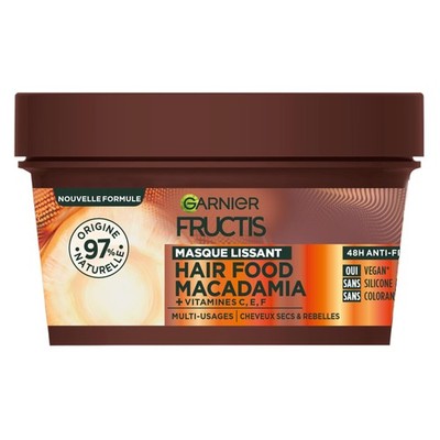 Garnier Fructis Hair Food Macadamia 320 ml (1er Pack), Anti-Frizz 