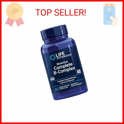 Life Extension BioActive Complete B-Complex, Heart, Brain and Nerve Support, Hea