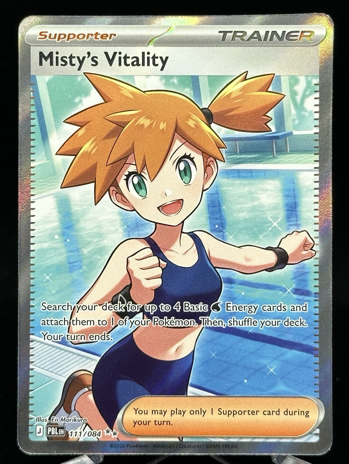 Pokémon - Misty’s Vitality - 111/084 - Pitch Black - Ultra Rare - Holofoil