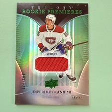 2018-19 Trilogy Jesperi Kotkaniemi Rookie Premieres Jersey /499 ✨