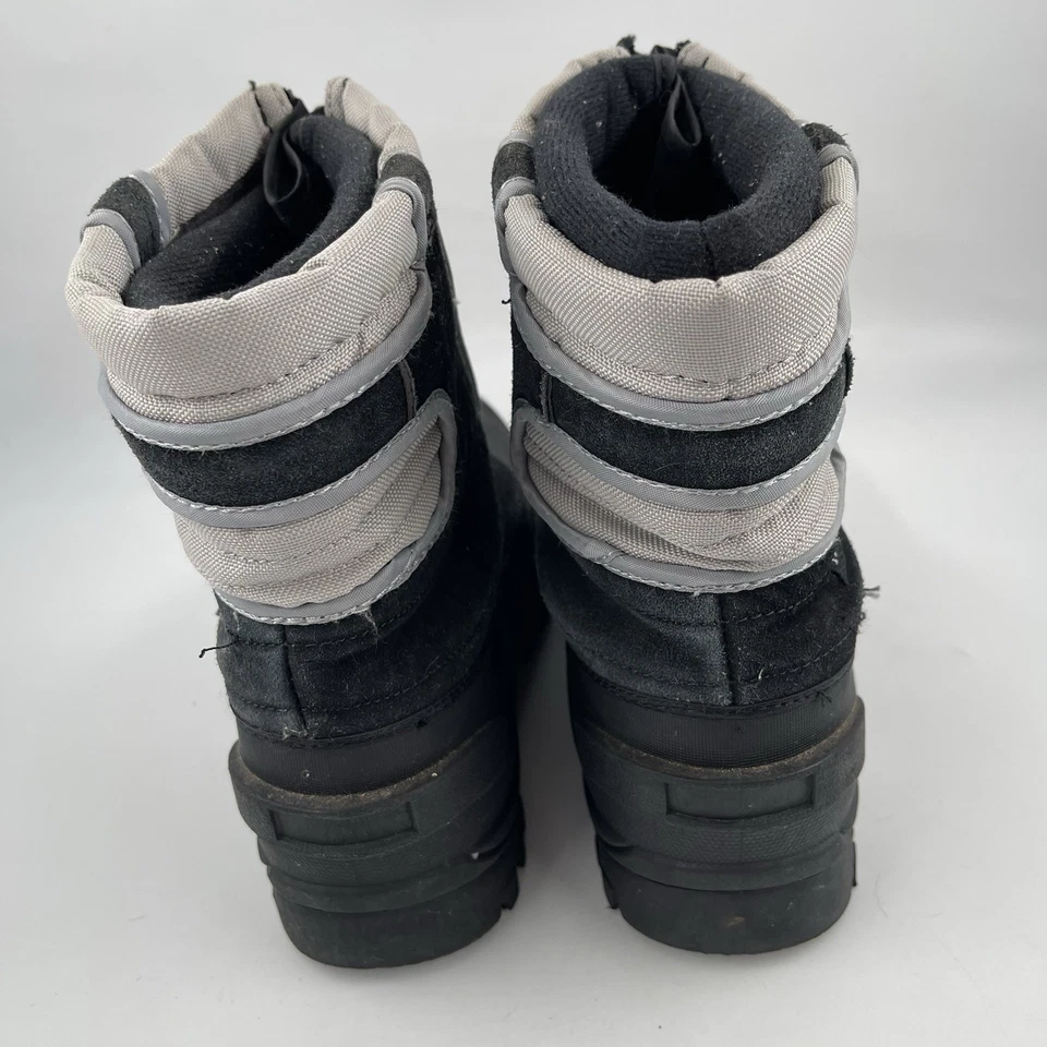 Botas Itasca Big Kid’s preto cinza-tamanho 6 Youth-Snow Stomper impermeável com zíper frontal - Imagem 4 de 4