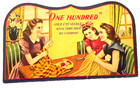 One Hundred Vintage Antique Promotional Sewing Needle Book Advertising Card — photo 1
