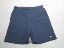 Dickies Shorts Mens 46 Navy Loose Fit Work Uniform Twill Polyester Utility