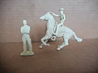 Marx Lone Ranger & Tonto 54mm Cream Playset Figures General Mills Cheerios