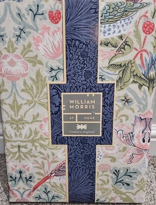 QUEEN Duvet & Shams WILLIAM MORRIS England Strawberry Thief - Summer NEW