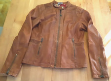 Damen Echt Lederjacke von Street One   Größe 36 Farbe: Cognac Sehr guter Zustand