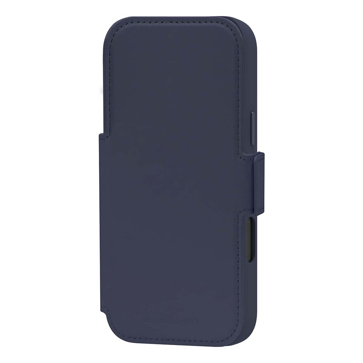 Étui portefeuille iPhone 17 Pro Max en cuir ICON bleu marine avec porte-cartes intégré