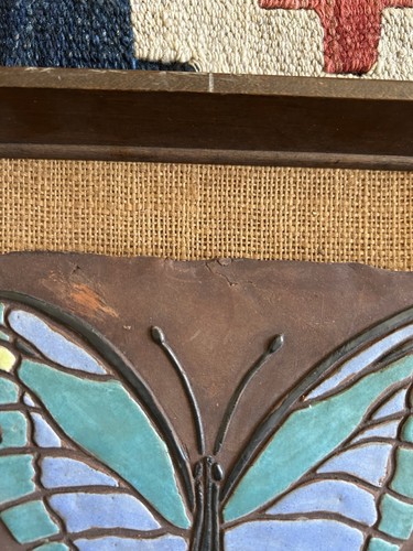 Azulejo arte mariposa MCM 1970 Peggy Nagel 13x13 - Imagen 4 de 6