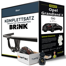 Anhängerkupplung BRINK starr für OPEL Grandland X +E-Satz AHK