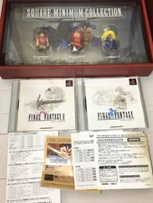 Square Enix PS1 Final Fantasy I & II Premium Package with 2 Discs & Figure USED
