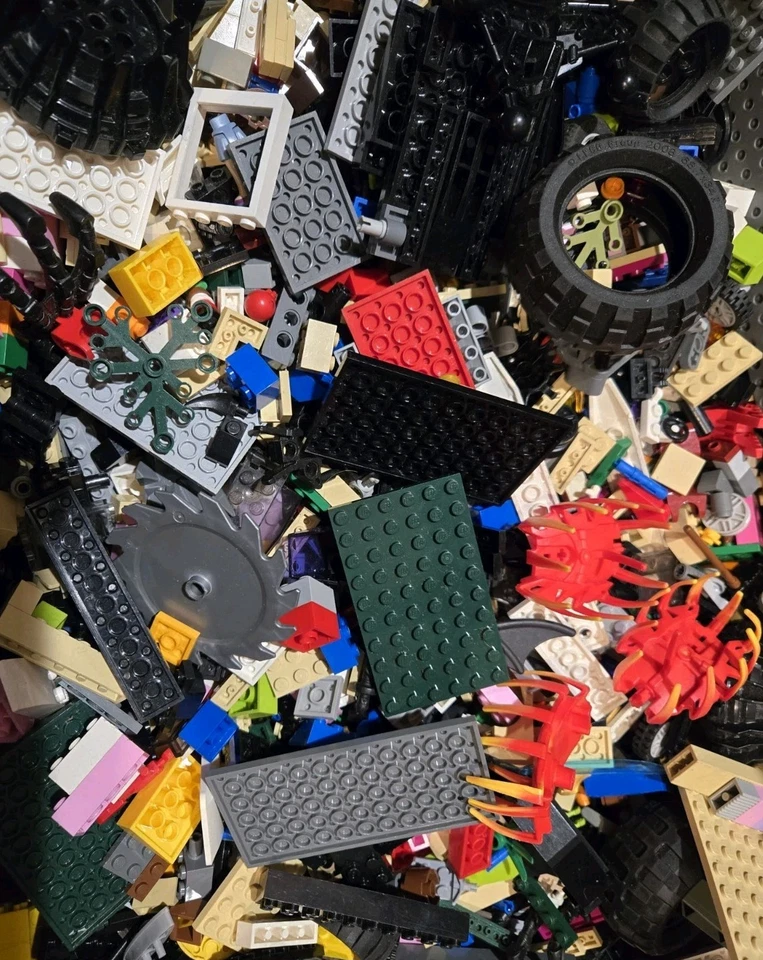 LEGO Bulk LOT of 2 Pounds Genuine LEGO Building Blocks & Specialty Pieces Clean - Image 2 of 4